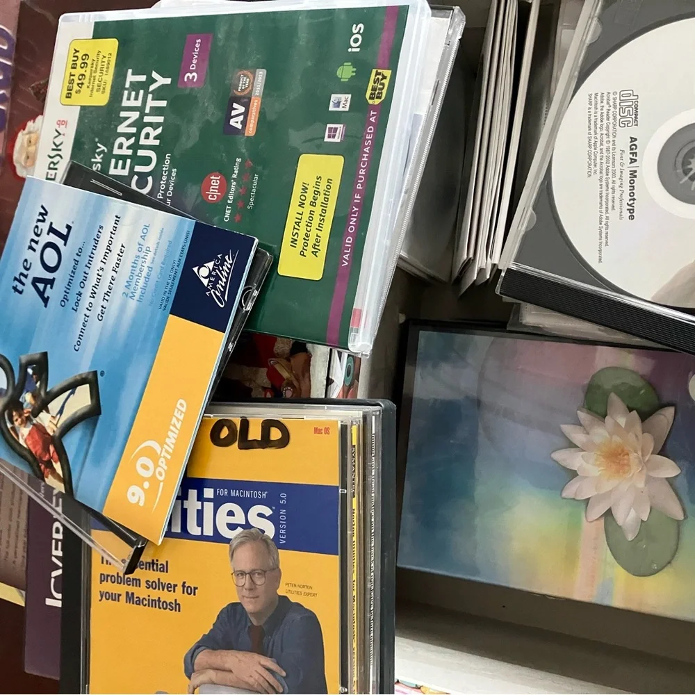 Box of all kinds of Business CDs